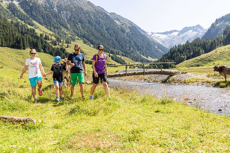Wandern mit der Familie Gerlos Zillertal Arena