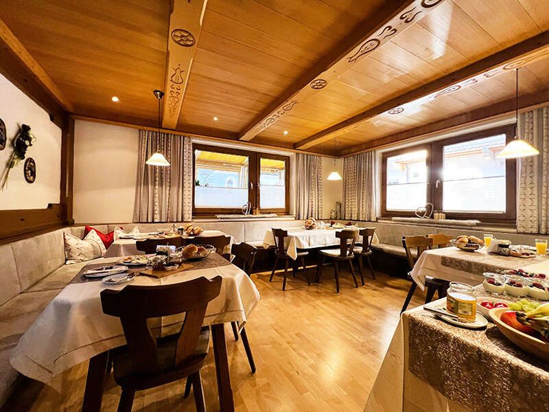 View of the breakfast room from the door